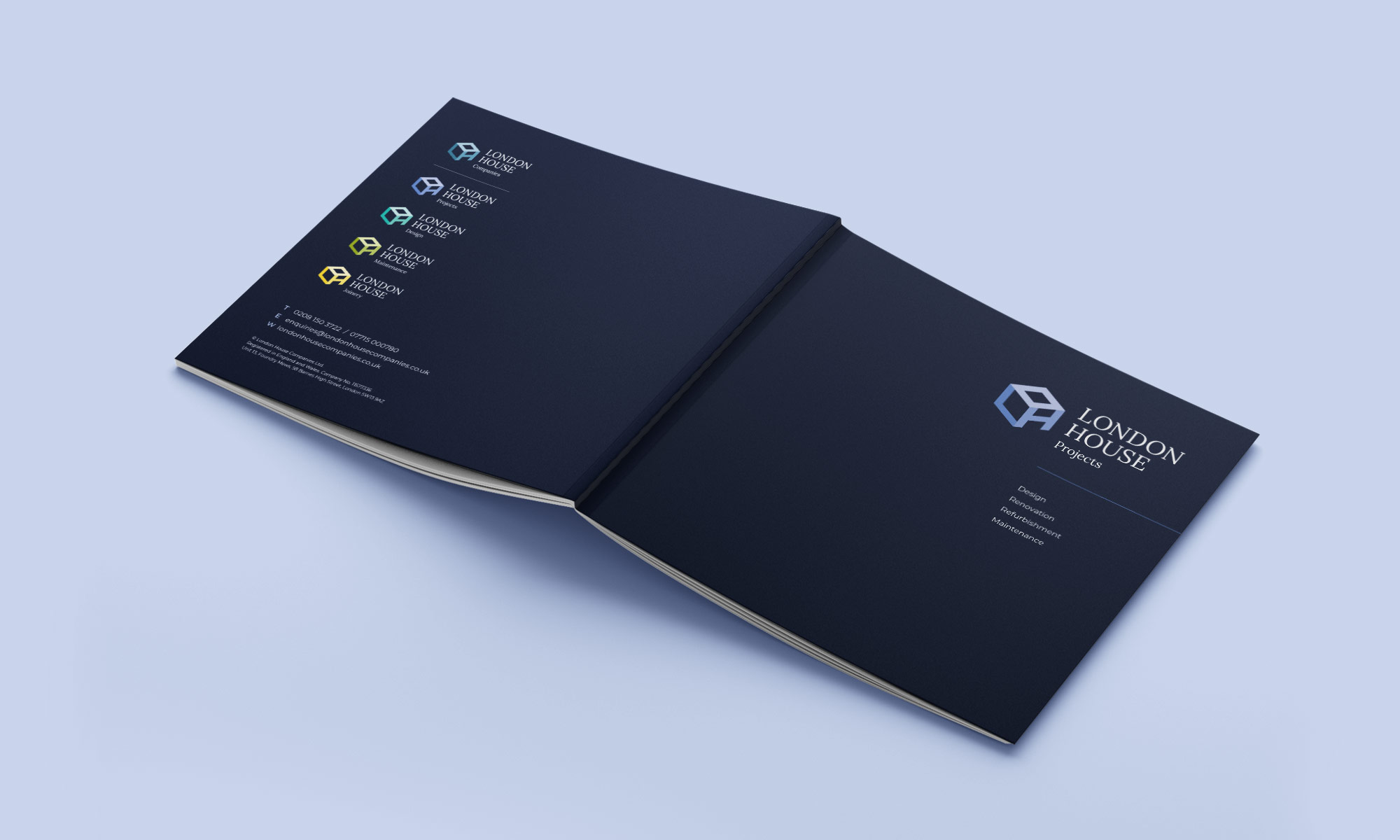 London House Companies Brochure front and back page